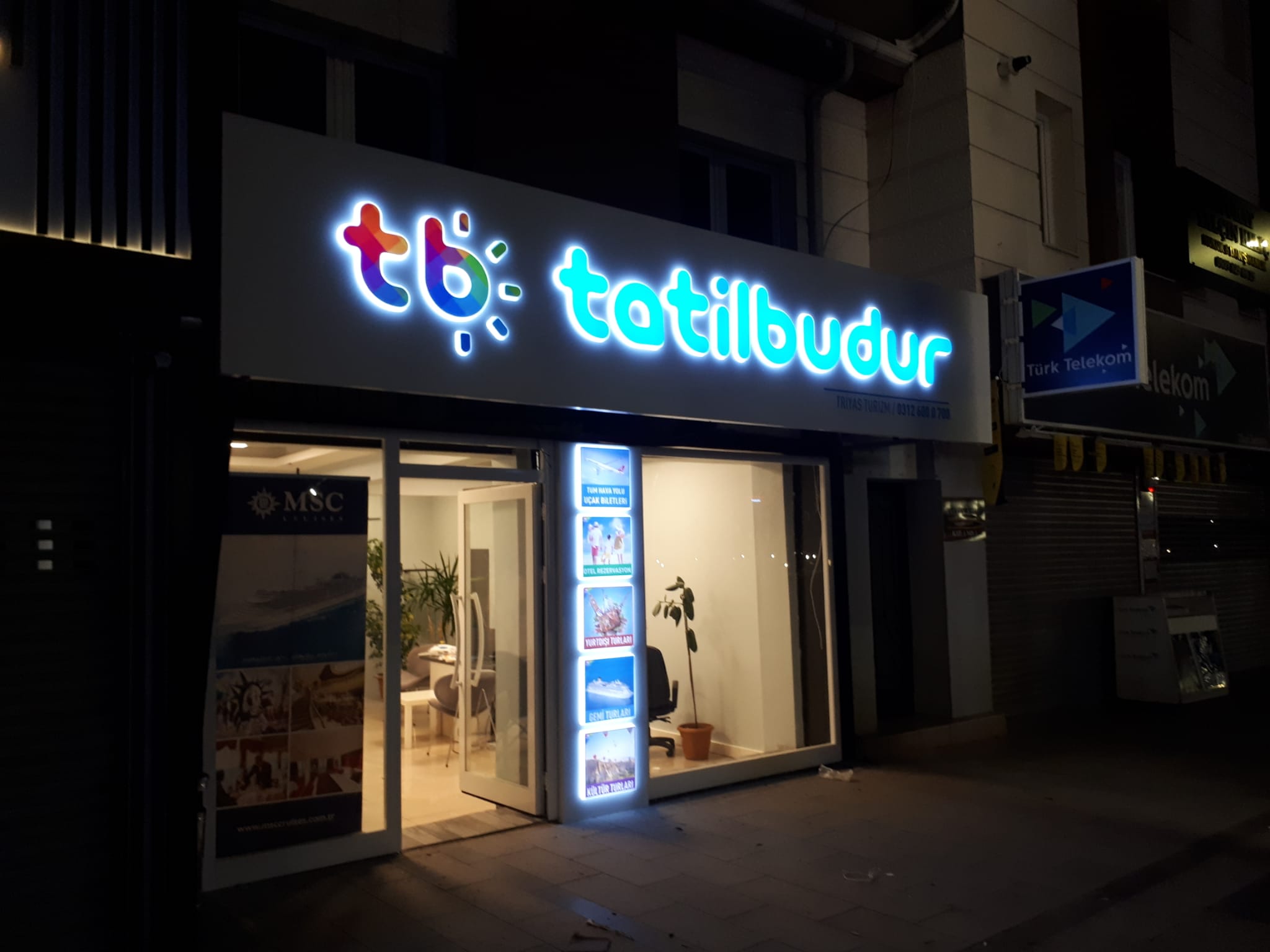 LED aydınlatmalı ışıklı tabela örneği | Ankara Reklamcı tabela